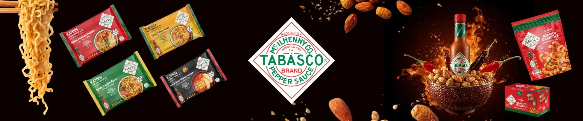 Tobasco Nuts and Noodles Banner